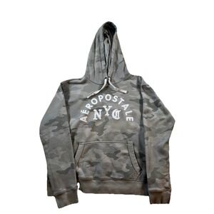 Aeropostale Men's Sz XL Pullover Classic‎ American Gray Camo Hoodie